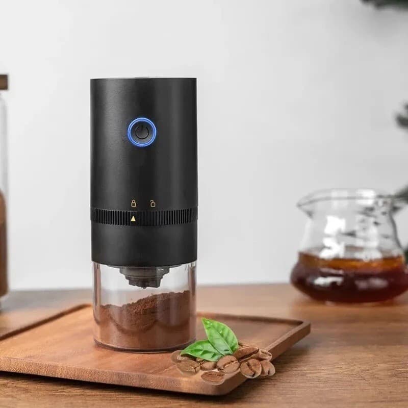 Moedor de café elétrico portátil, núcleo de moagem cerâmica, feijão moinho, moedor, carga USB, profissional