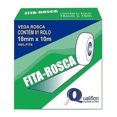 5 Fita Veda Rosca Para Vedação Profissional 18mm X 10m