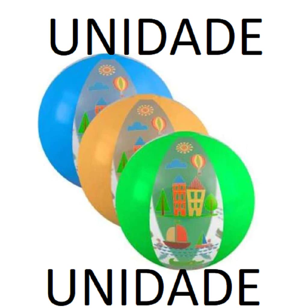 BOLA INFLÁVEL 42cm TY358371 CORES unidade