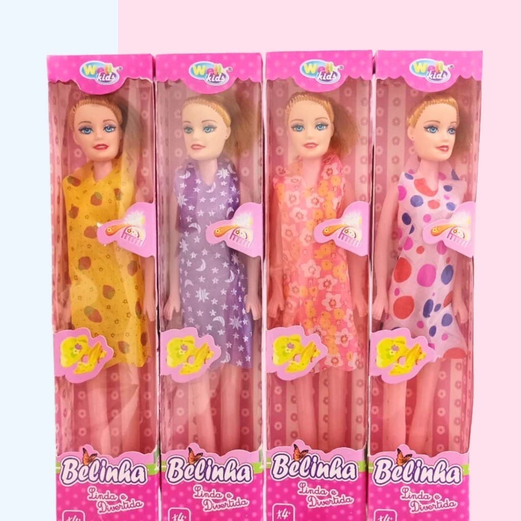 Kit 1 a 5 Boneca Belinha Na Caixa – Lembrancinha Linda E Barata