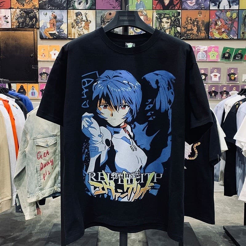 Camiseta Masculina Anime Japonês Evangelion camisa
