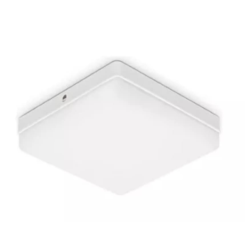 Kit 2 Luminária Led Plafon Borda Infinita 25W Sobrepor Quadrado 17cmx17cm Bivolt Neutro 4000k