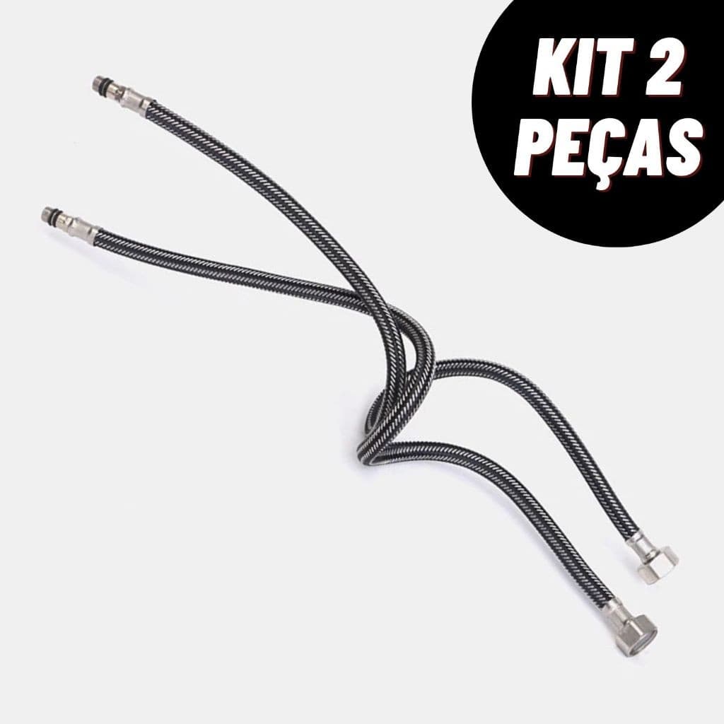 Kit Engate Mangueira Flexível Misturador Monocomando Torneira 60 CM