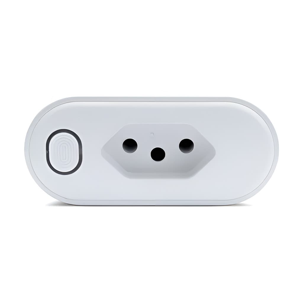 Adaptador de Tomada Inteligente Wi-Fi de 1 Entrada Automação Casa Inteligente 10A Bivolt Smart Home