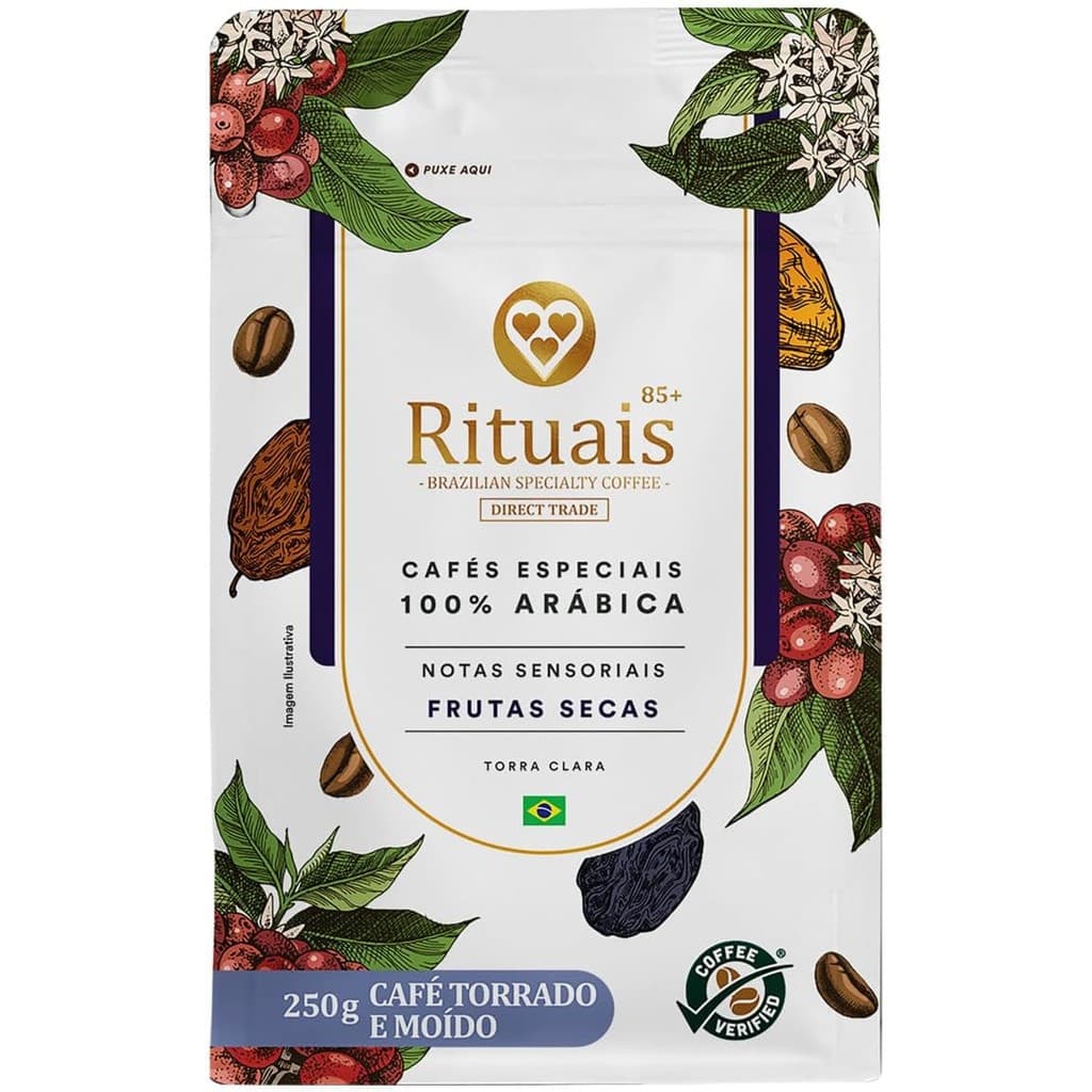 Café Especial Rituais 85+ Frutas Secas Tres Corações 250g