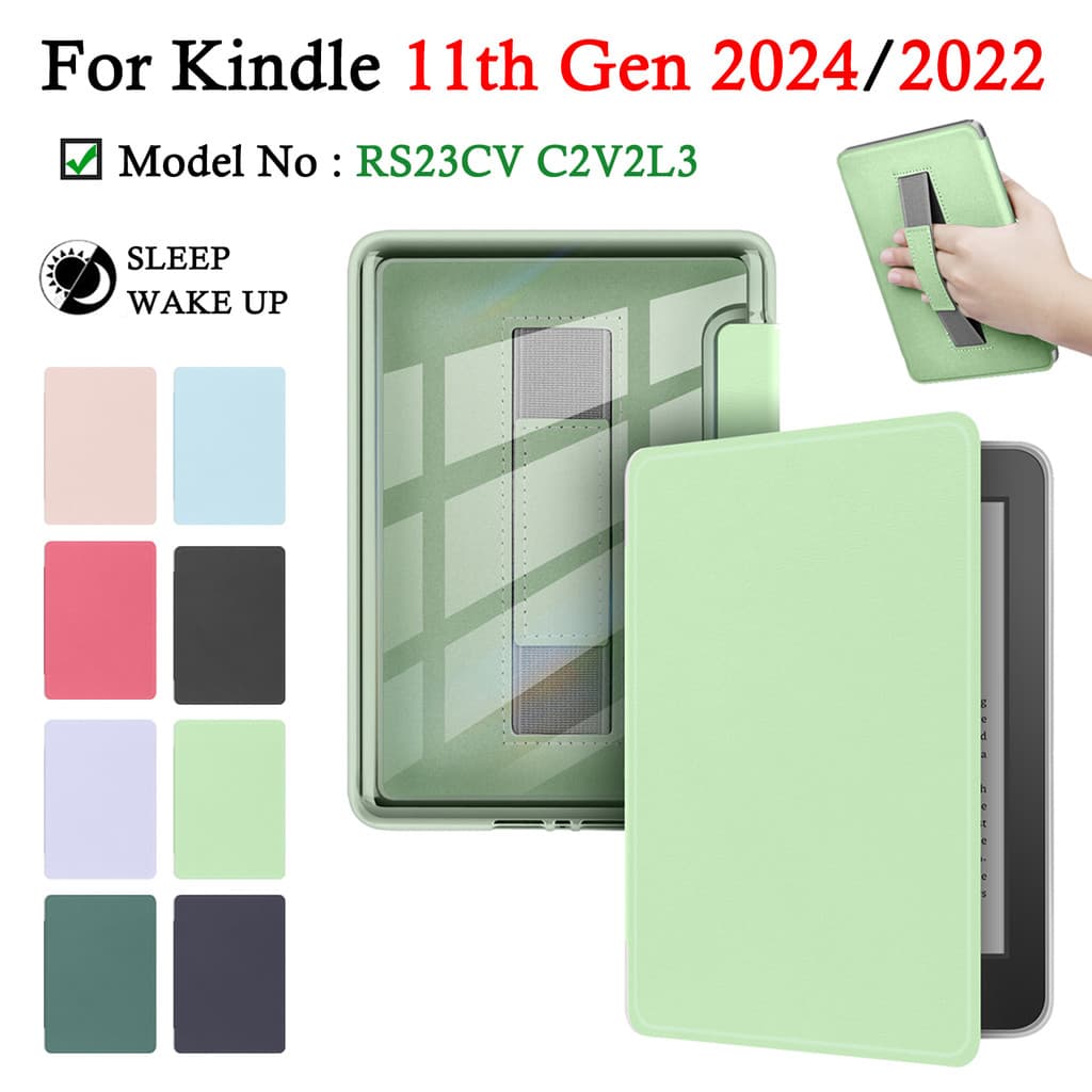 Capa portátil Para Kindle 11ª Geração 2024 2022 6'' Acrílico Transparente à Prova de Arranhões Magnética RS23CV C2V2L3