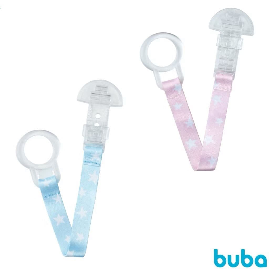 Prendedor de Chupetas Estrela Clip Buba Compatível com Chupetas MAM NUK e PHILIPS AVENT