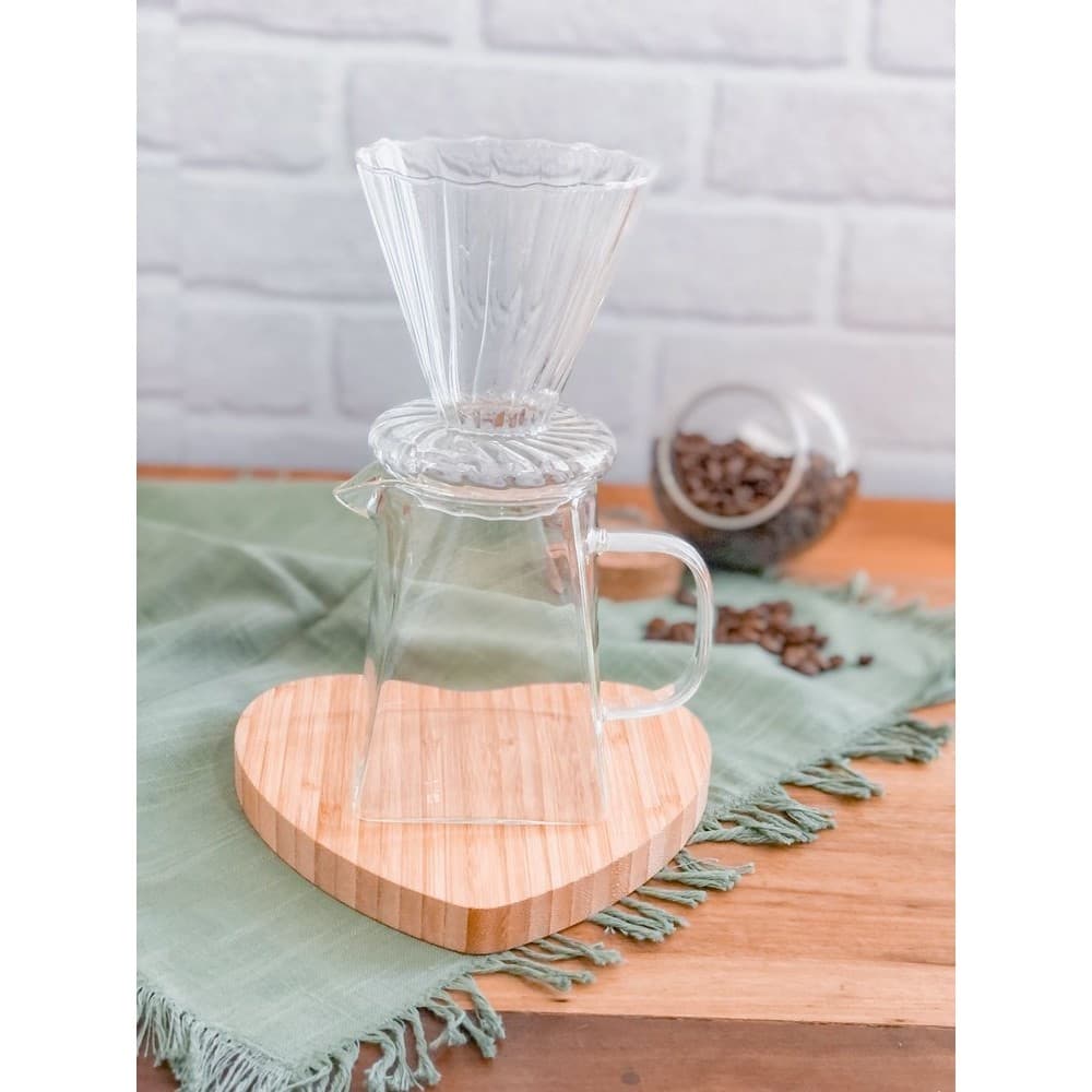 Cafeteira e Filtro Vidro Wolff 500 ml