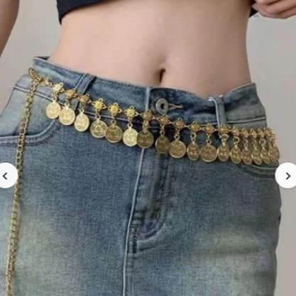 1 peça corrente fina metalica para cintura estilo boho feminina,acessorio decorativo para saias,vistidos,danca do ventre