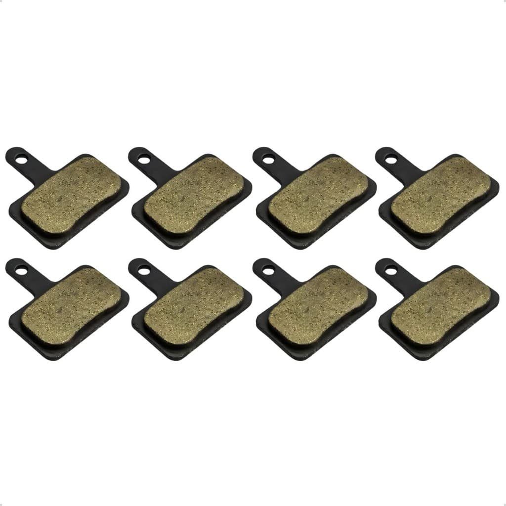 Kit 4 Pares Pastilhas de Freio a Disco Compatíveis Shimano MTB Bicicleta Alta Durabilidade Sem Mola
