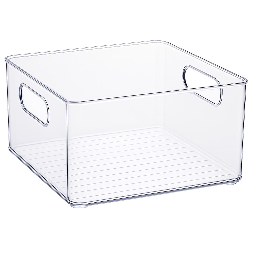 Cesto Organizador Geladeira 20x20x10,4cm Multiuso Plasútil Ideal Para Cozinha Despensa Armário e Organização