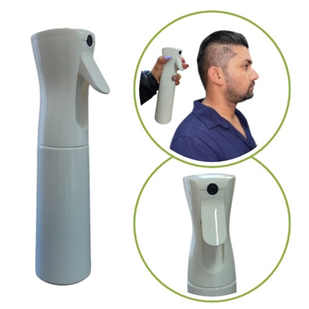 Borrifador Semi Automatico de Água Efeito Nevoa para Cabeleireiro Branco Grande cod 1201