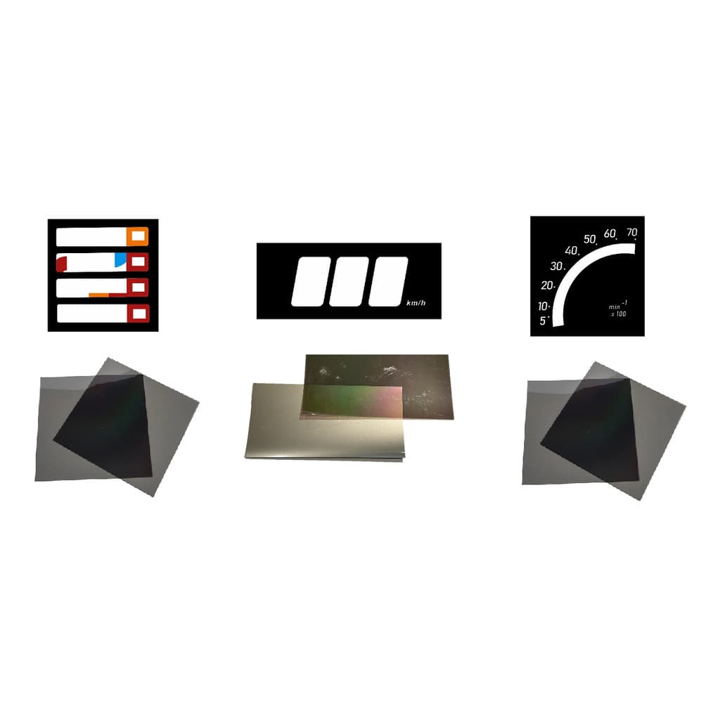 Kit Pelicula Polarizada e Adesivos P/ Painel Digital Kadett