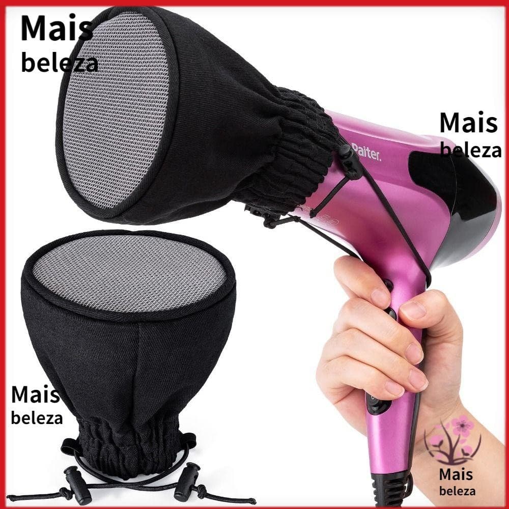 Capa Difusora De Secador De Cabelo MAIS , Saco De Armazenamento Universal Do Difusor De Pano , Com Faixa Elástica
