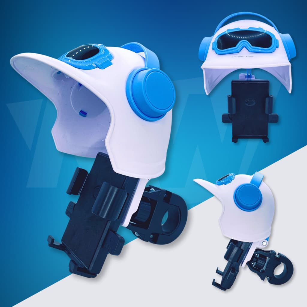 Suporte Para Telefone Celular Motocicleta Com Capacete Navegação Elétrica Bicicleta À Prova D'água