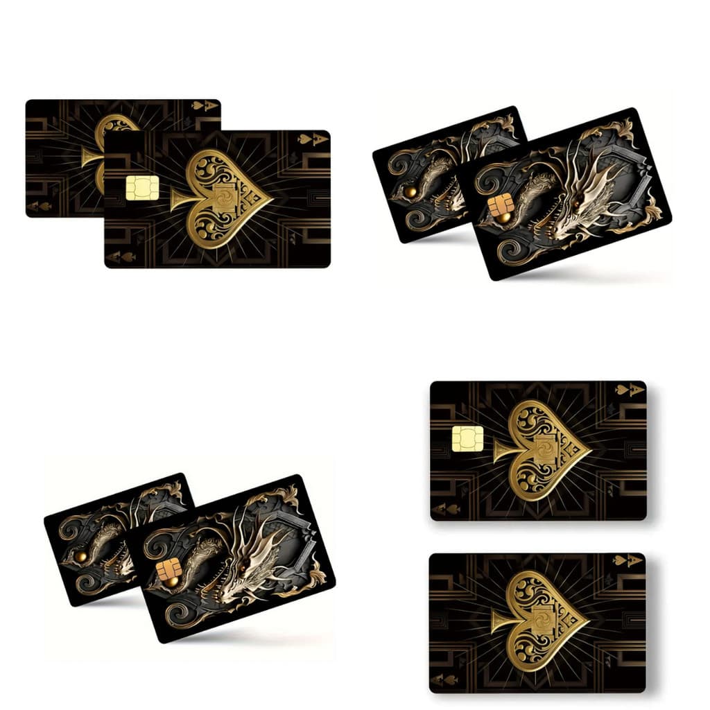Kit Adesivos para Cartões – Anime Dragão e Clássico PVC  Resistente