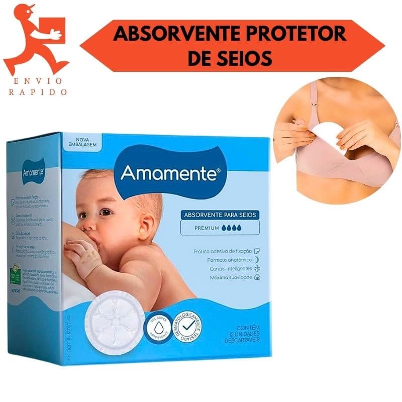 Absorvente Para Seios 12 Unidades Amamente Semina