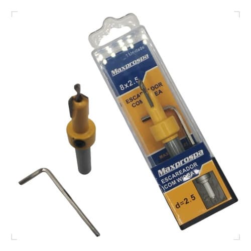 Broca Escareador 2,5mm Madeira Limitador Widea Chave Allen