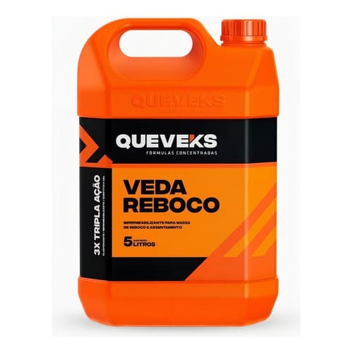 Veda Reboco 5l Queveks Impermeabilizante para Massa de Reboco e Assentamento