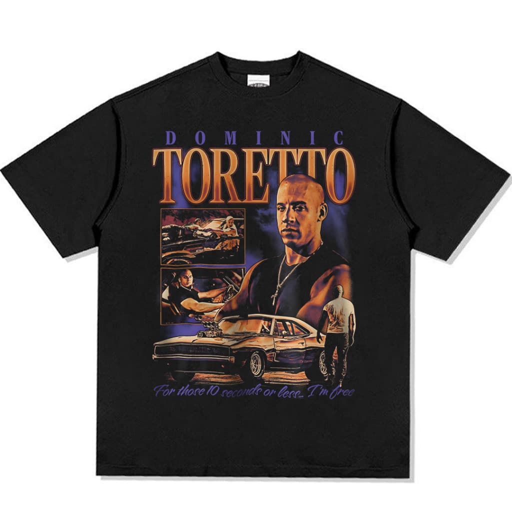 Camiseta T-shirt Unissex Algodão Dominc Toretto Car Racing 02