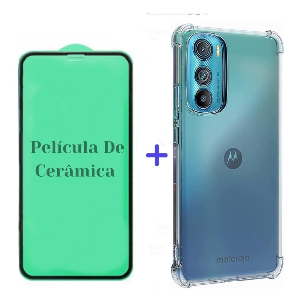 Capa + Película De Cerâmica Motorola Moto Edge 30