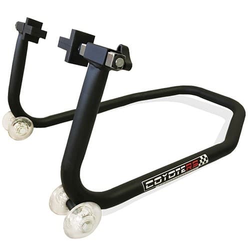 Cavalete Traseiro Coyote Modelo TOP para Motos Sem Suporte / Slider de Balança - Preto