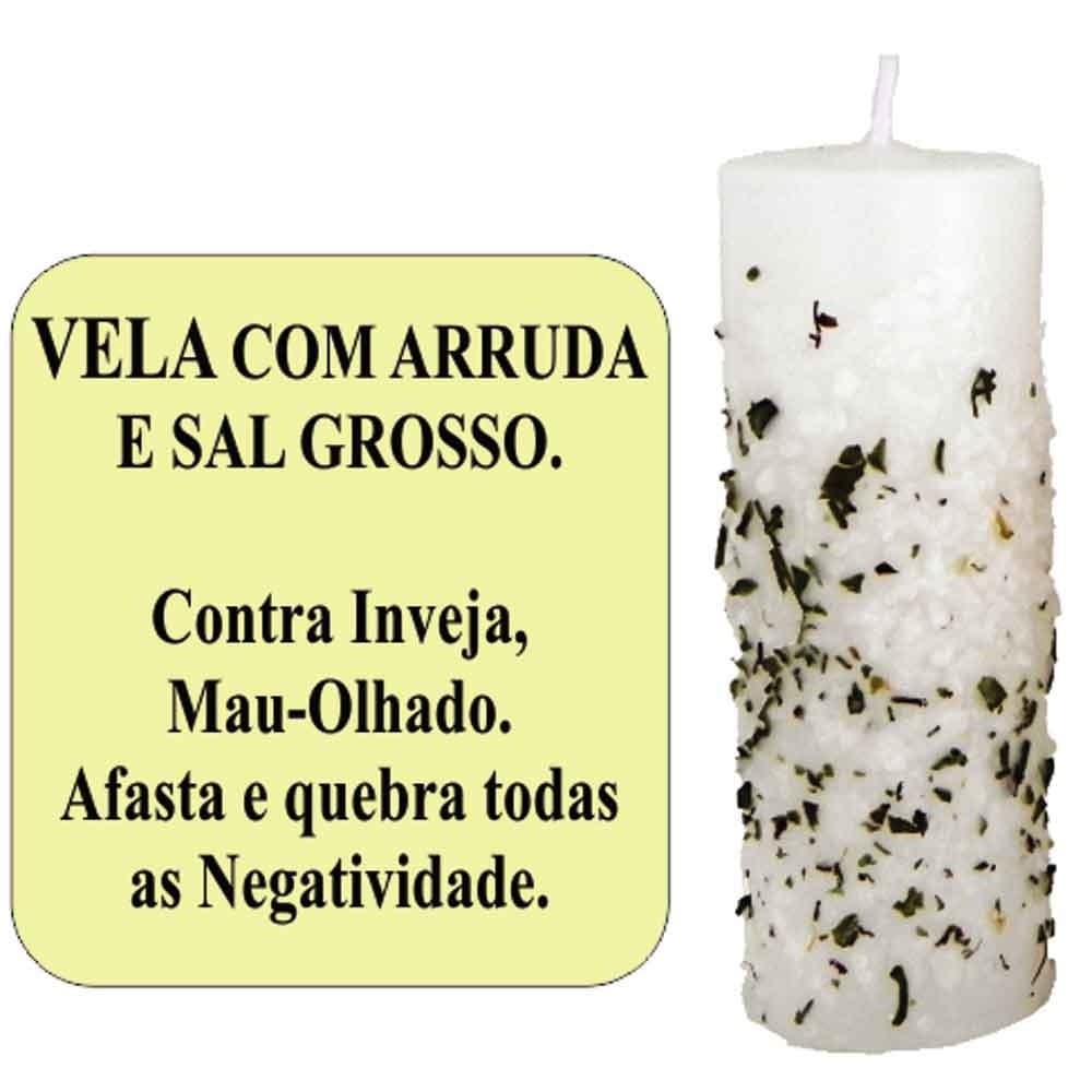 Vela Com Arruda E Sal Grosso