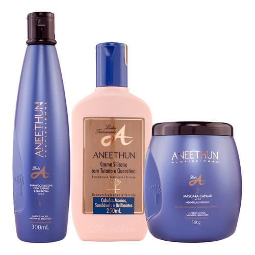 Aneethun Linha A Tratamento Kit Trio 3 Produtos  Hidratação Imediata