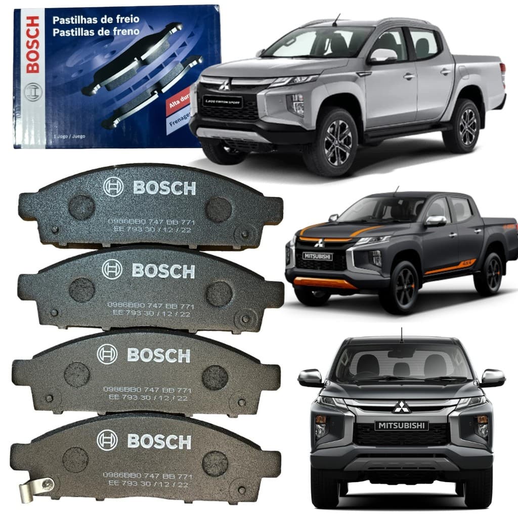 Pastilha De Freio Dianteira L200 Triton 2006 A 2025 Pajero Dakar 2009 A 2020 Bosch