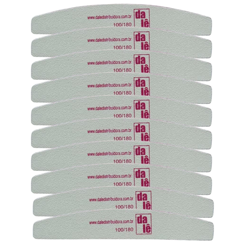 Kit 10 Lixa Bumerangue Boomerang 100/180 Para Unha DALE Dura Muito