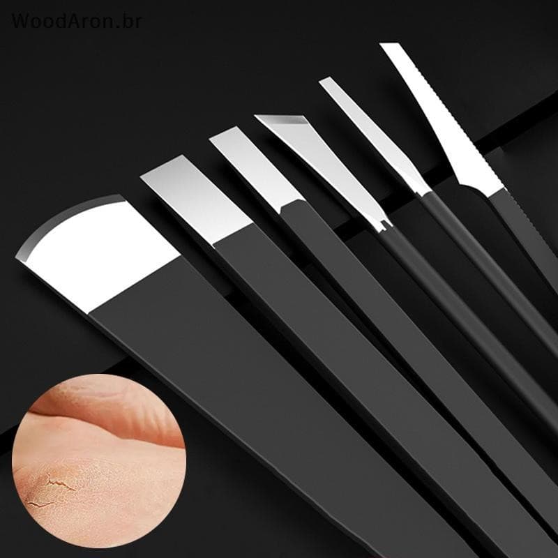 Conjunto De Faca De Pedicure WoodAron De Ferramentas De Corte De Unhas De Calos Para Remover Raspador De Pele Morta Repa