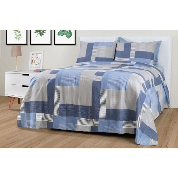 Jogo Cama Casal Queen Size 4 Peças Microfibra 150fios Paco Milano Sultan