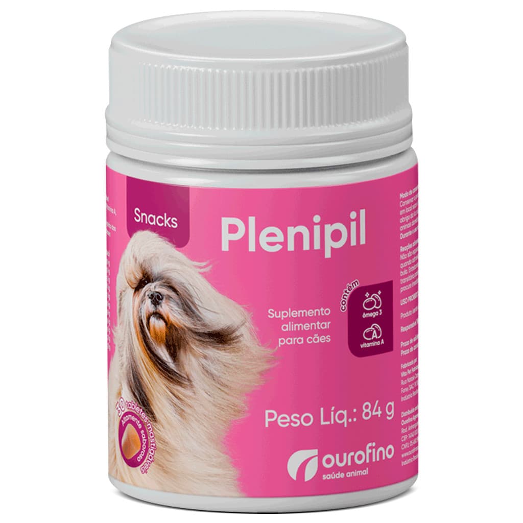 Plenipil Snacks Suplemento Alimentar  Ourofino 30 Tabletes