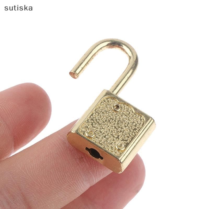 sutiska 1 Conjunto De Cadeados Retangulares Para Bagagem , Fechaduras Com Chave Viagens , Casamento , Caixa De Joias , D