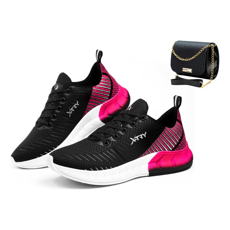 Kit Tenis Feminino Leve Sport Academia + Bolsa Transversal