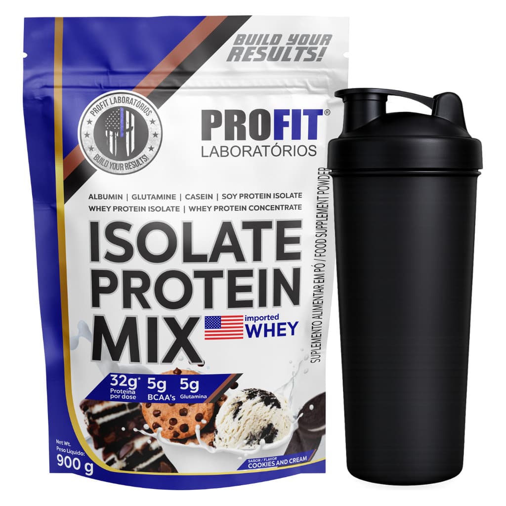 Kit Isolate Protein Mix Refil 900g + Coqueteleira 700ml