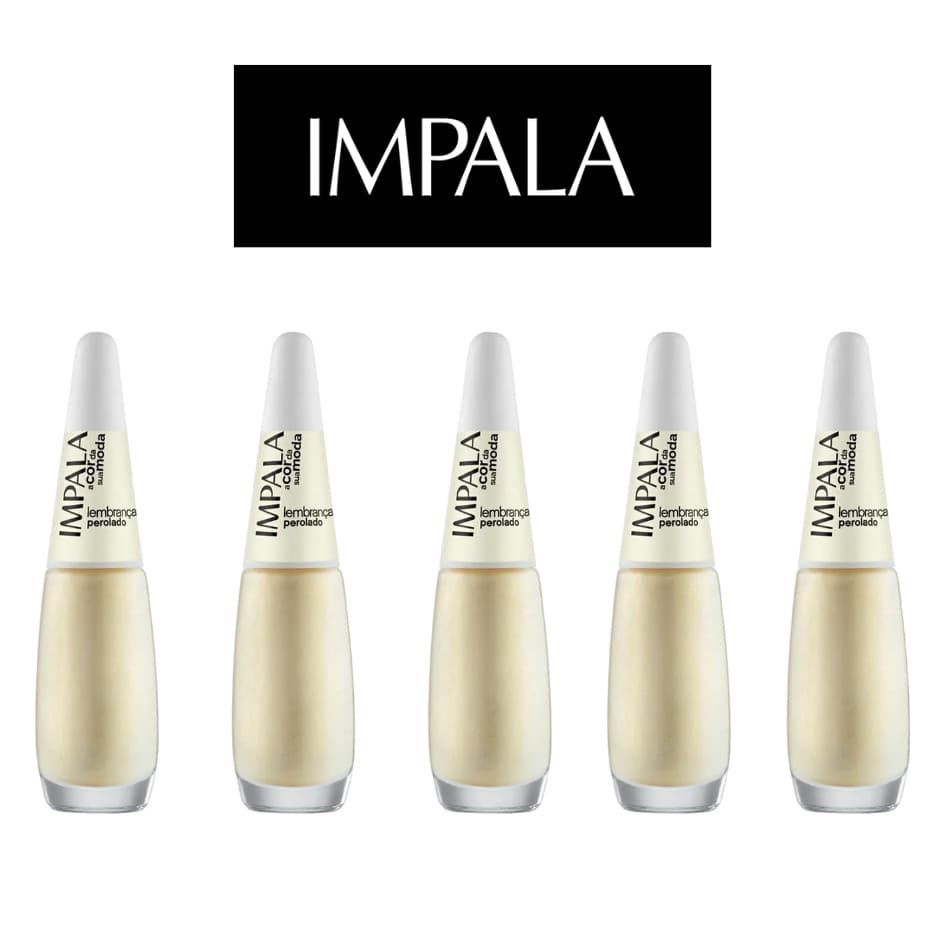 5 ESMALTES IMPALA A COR DA MODA PEROLADO LEMBRANCAS