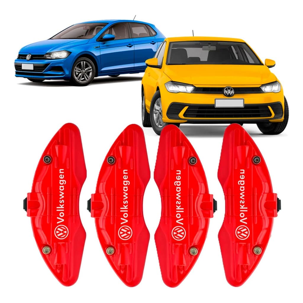 Capa Pinça De Freio 4pç C/ Travas Vw Polo 2018 A 2025