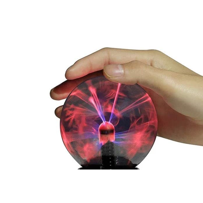 Globo De Plasma Elefante 16cm Abajur Esfera Raios Touch 10cm