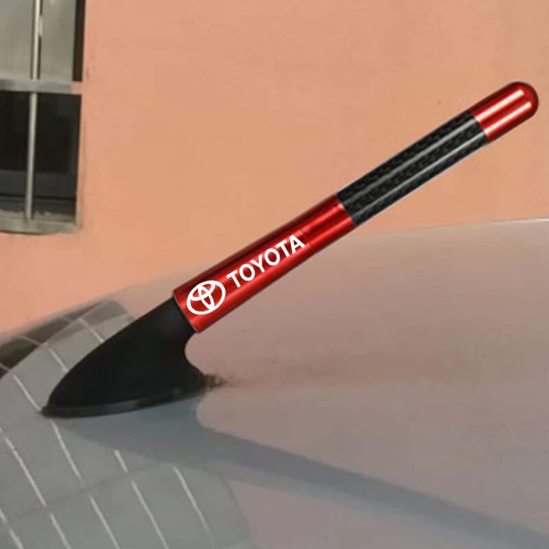 1 Peça Antena Universal De Rádio De Carro De Fibra De Carbono De 12 Cm Para Toyota Camry CHR Corolla rav4 yaris prius Au