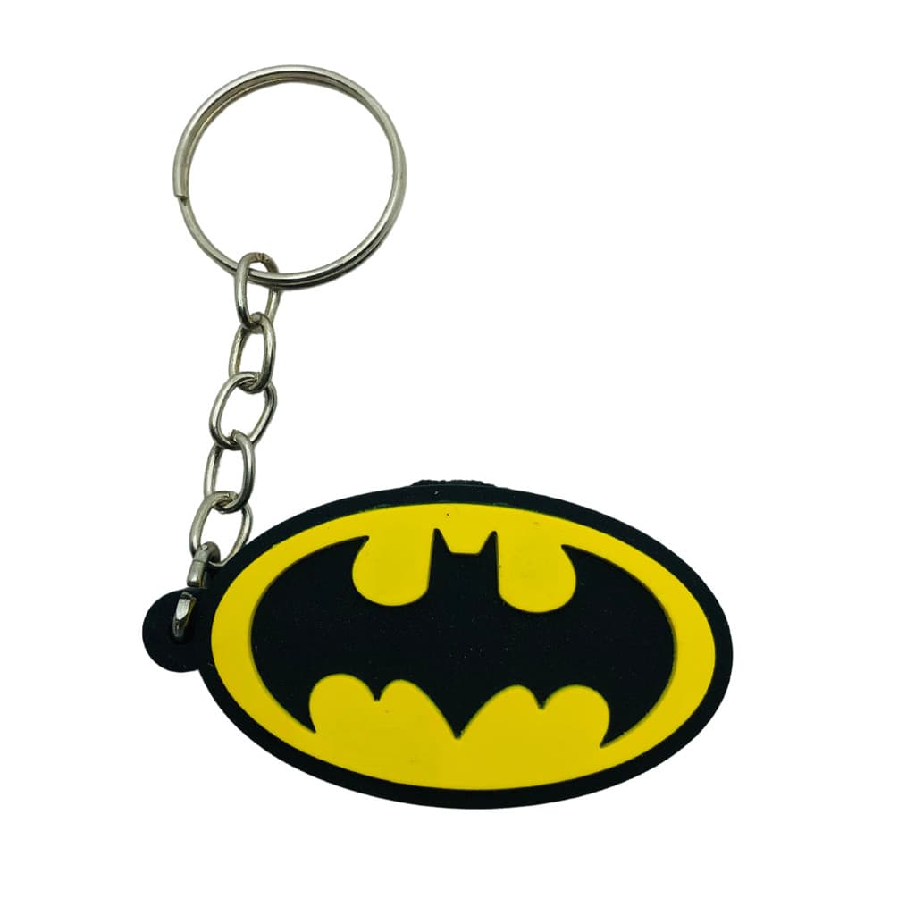 Chaveiro Emborrachado Símbolo Batman DC Geek