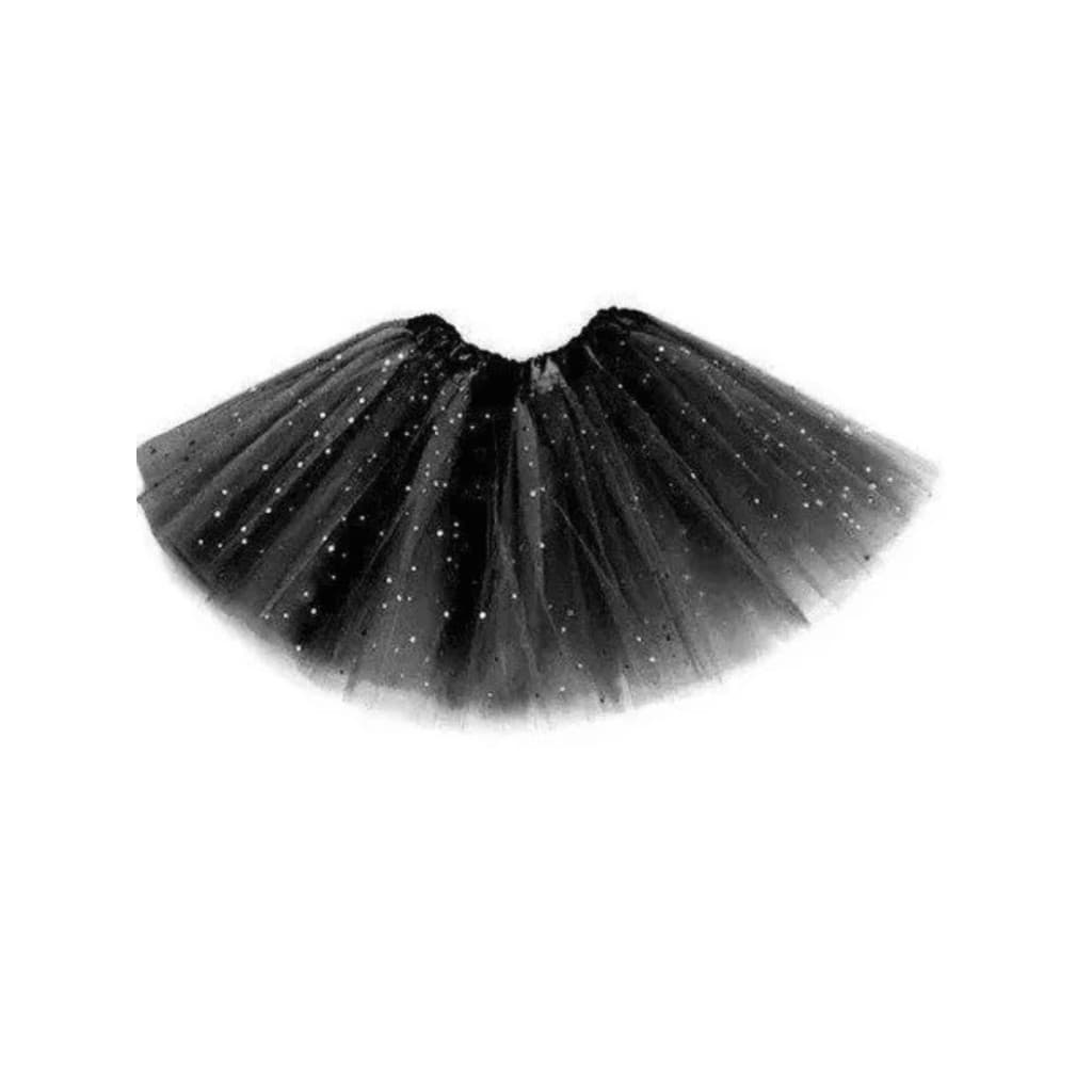 Saia Carnaval - Saia Tutu de Tule com Glitter Carnaval Adulto