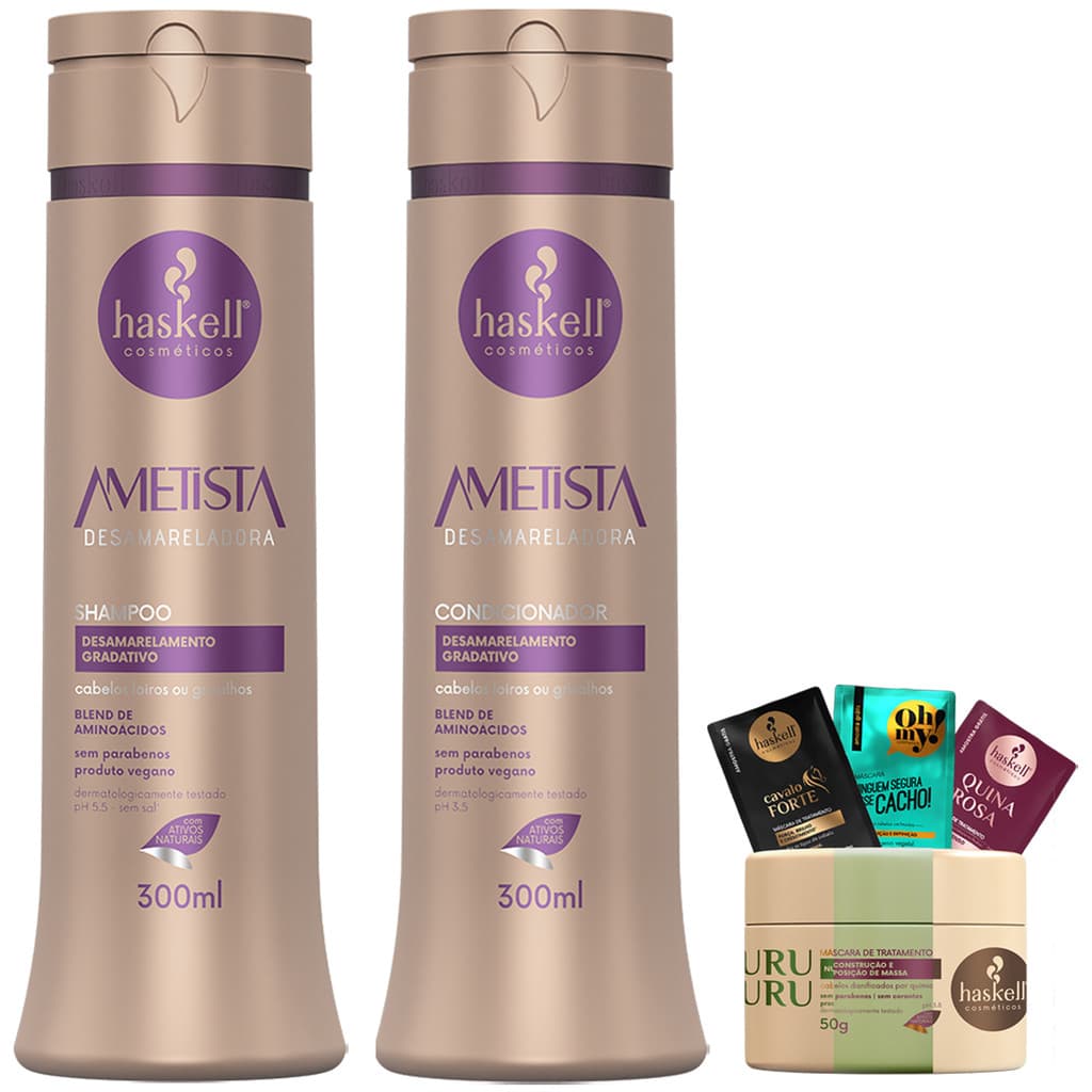 Haskell Ametista Kit Shampoo e Condicionador 300ml