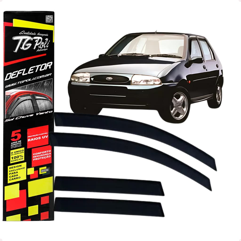 Calha De Chuva Fiesta Street 4 Portas 1996 A 2004 Novo Original TG Poli