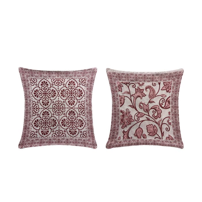 Capa de Almofada Grécia Jacquard 45x45cm com Zíper