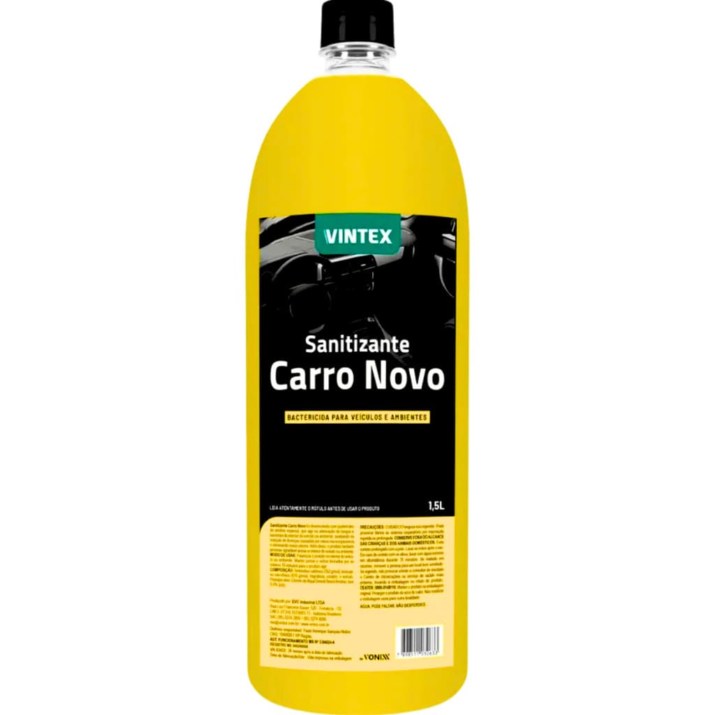 Aromatizante Sanitizante Cheirinho Carro Novo Vintex 1,5l