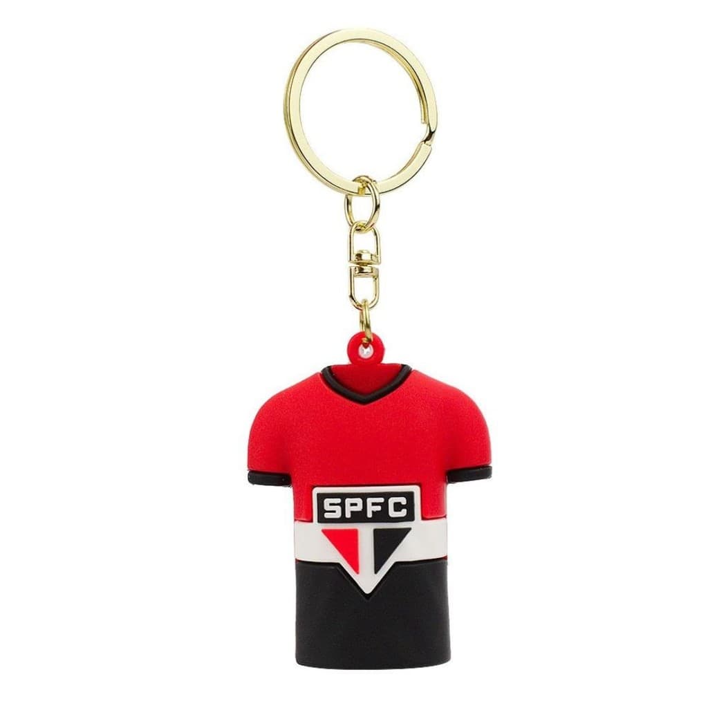 Chaveiro PVC Camisa Time 6cm - São Paulo