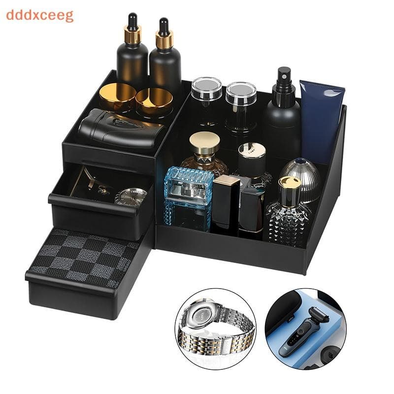 [dddxceeg] Organizador De Colônia Para Homens , Suporte Cômoda Perfume , Bancada De Banheiro Com Gavetas