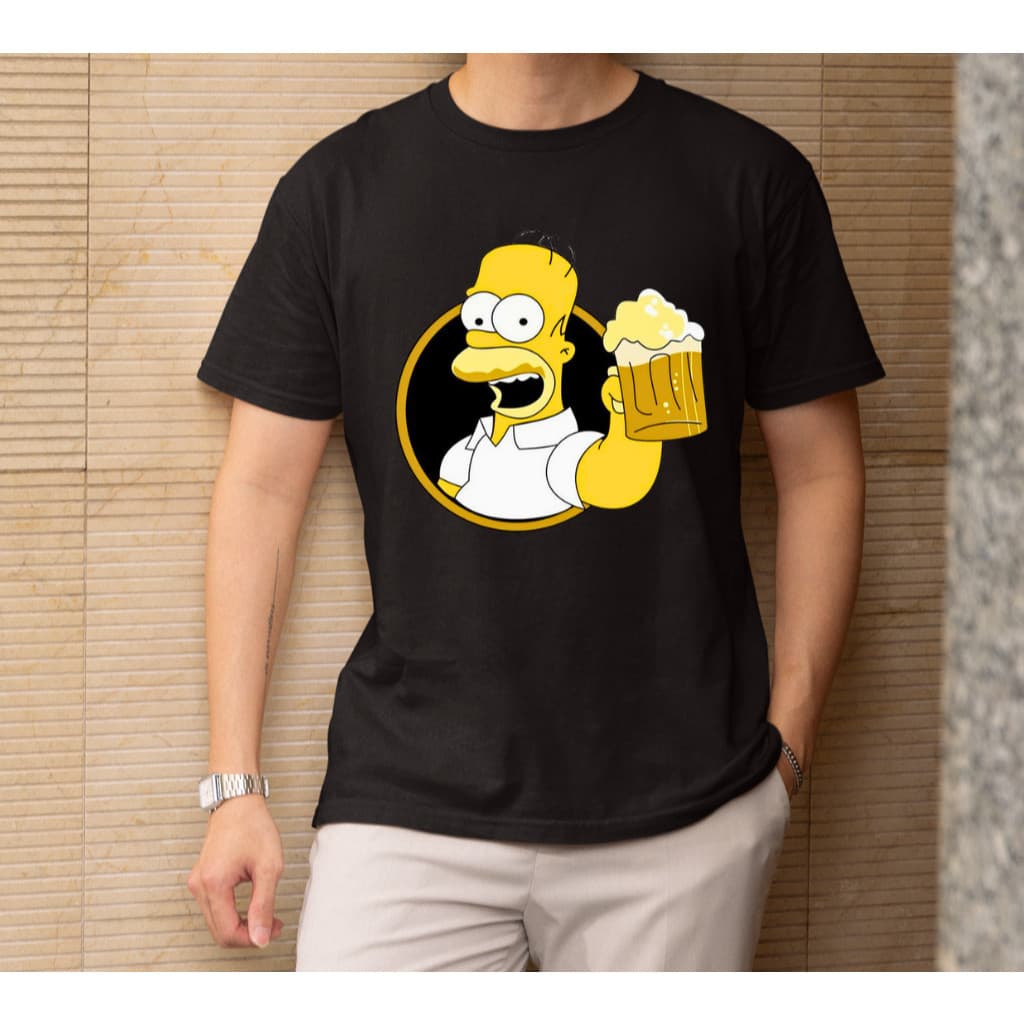 Camiseta Homer Cervejinha Simpsons Beer Camisa Algodão Premium