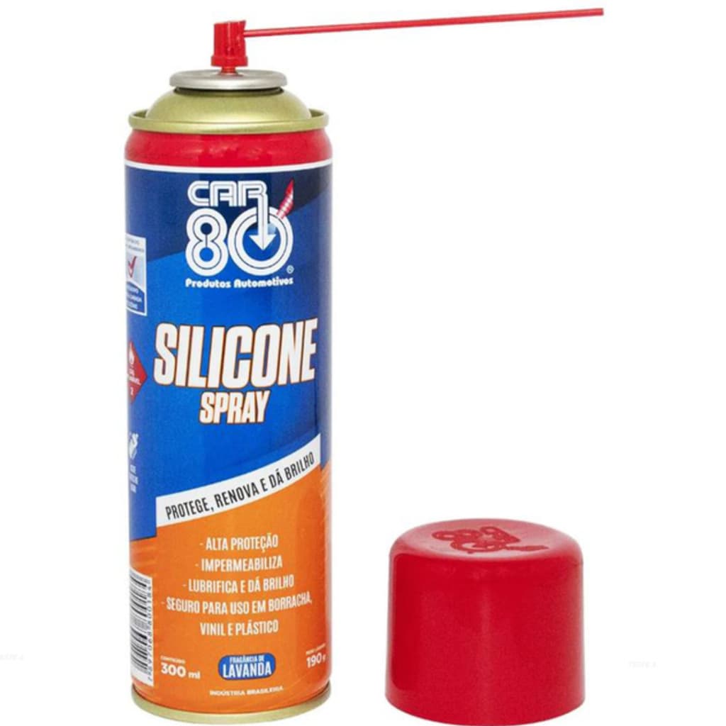 Silicone Spray Limpeza Interna 300ml Car80 Carsiliconespray